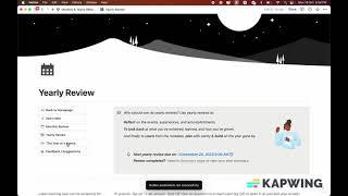 How to do Yearly Reviews using Monthly & Yearly Reflection Hub Notion Template