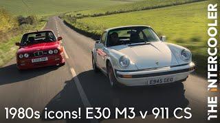 The best late 1980s sports car is...! E30 BMW M3 v Porsche 911 Club Sport