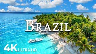 FLYING OVER BRAZIL (4K UHD) - Relaxing Music Along With Beautiful Nature Video - 4K Video ULTRA HD