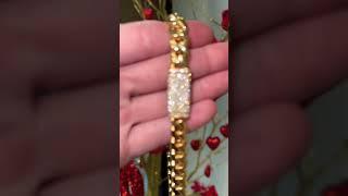 Handmade cubanlink w/ diamond lock  #gold