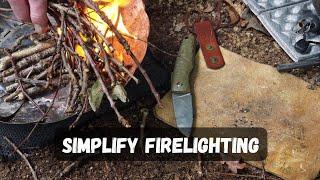 The '1 Metre' Fire , Field & Steel 'Rooster' EDC Folding Knife & Steak Cookup.