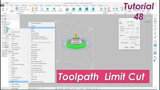 Autodesk powermill 2020 Toolpath Limit cut tutorial | powermill Toolpath Editing Limit in  tutorial