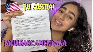 ENTREI na FACULDADE dos ESTADOS UNIDOS + abrindo a carta das faculdades