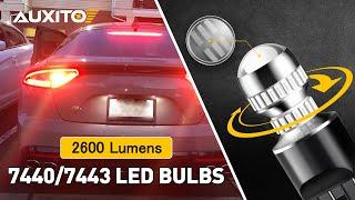 AUXITO New Mini Size 360° Lighting 7443 Brake Lights Red LED Bulbs. Your Best Brake Lights Choice!