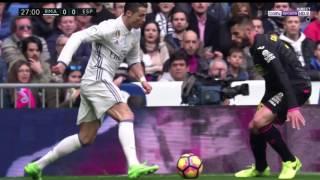 Cristiano Ronaldo Elastico Skill On Rcd Espanyol Player David Lopez