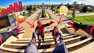 SPIDER-MAN ESCAPING SPIDER-PARENTS 2 (Action Parkour POV Chase) #spiderman #parkour #funny #pov