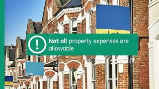 How do I show property finance costs on my tax return?