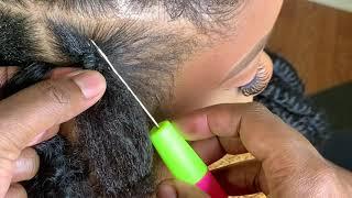 #493. QUICK & SIMPLE RUBBER BAND METHOD;   LEEVEN HAIR PASSION TWIST HAIR