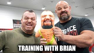 Training With BRIAN SHAW At His Home Gym!!! - Eddie Hall