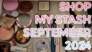 SHOP MY STASH SEPTEMBER 2024 // Everyday makeup drawer  & what's coming up this month