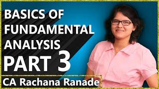 Economy And Industry Analysis | Basics Of Fundamental Analysis lecture 1 P3 By Rachana Phadke Ranade