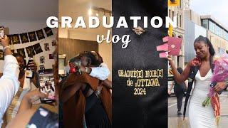 GRADUATION VLOG | prep, last min dress shopping, convocation & surprise party!!