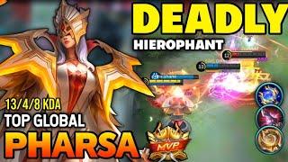 PHARSA BEST BUILD 2022 | TOP GLOBAL PHARSA GAMEPLAY | MOBILE LEGENDS