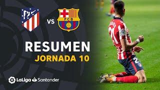 Resumen de Atlético de Madrid vs FC Barcelona (1-0)