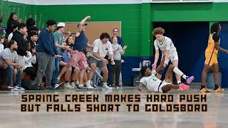 Spring Creek plays hard until buzzer! Goldsboro challenged by young Spring Creek team!