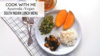 What we eat for Lunch | Ayurveda,Vegan | South Indian Menu |