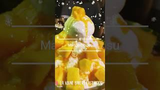 Kboykgirl@La Vigne Eastwood Korean mango bingsu, red bean Injeolmi, taro latte, matcha sesame cake