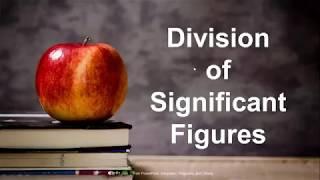 Division of Significant Figures (Tagalog)