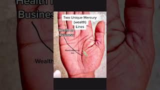 Two unique business mercury lines #palmistry #astrology #shorts #reels