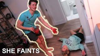 EXTREME BLENDER PRANK ON SISTER *Gone Wrong* SHE FAINTS