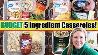  CHEAP + SIMPLE 5 Ingredient Casseroles! (make them ASAP)