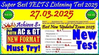 IELTS LISTENING PRACTICE TEST 2025 WITH ANSWERS | 27.03.2025