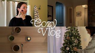 cozy day in my life (christmas decorating, house projects, cooking)