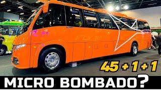 LANÇAMENTOS!! O SUPER MICRO ÔNIBUS VOLARE FLY 12 DE 47 LUGARES E O MICRO ÔNIBUS HÍBRIDO A ETANOL