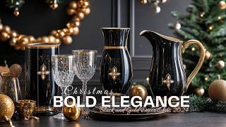 Christmas Bold Elegance: Black and Gold Décor Ideas 2024