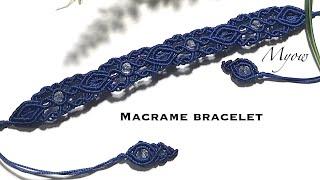 ELEGANT MACRAME CHAINLET WITH CRYSTAL | BRACELET TUTORIAL - MYOW 233