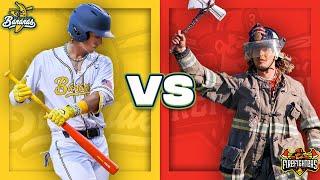 The Firefighters Debut! Newest Team in Banana Ball - Savannah Bananas vs The Firefighters