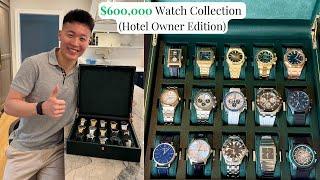 Hotel Owner Shows Me His $600,000 Watch Collection! AP, Rolex, Cartier & A.Lange