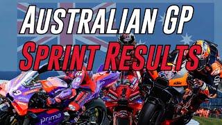 2024 Australian  MotoGP Sprint  Results |   Motogp News 2024