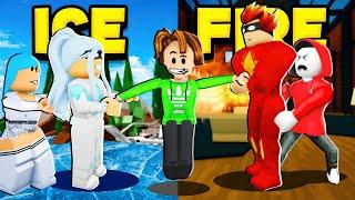 ROBLOX Brookhaven RP - FUNNY MOMENTS: Fire and Ice Family