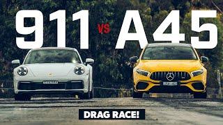 2020 Mercedes-AMG A45 S review (plus Porsche 911 drag race!) | Wheels Australia