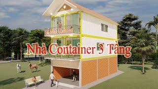 Nhà container 3 tầng thi công tại Long An - đầu năm 2021, Liên Hệ : 0906.022.966