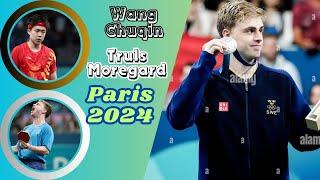 Wang Chuqin vs Truls Moregard Paris2024 #paris2024 #wangchuqin #trulsmoregard #tabletennis #wtt