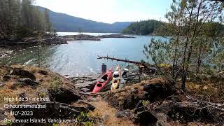 Discovery Islands (10/13): Tide on Roundevouz Island (timelapse)