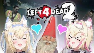 Holo Advent Babysits Fuwamoco And Their Gnome In L4D2