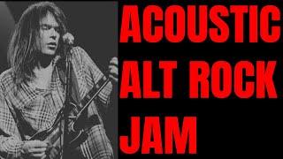 Acoustic Alt Rock Jam Track | Neil Young Style Guitar Backing Track (A Minor)