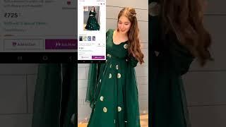 meesho anarkali gown  under 1000