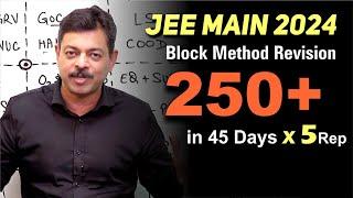 JEE Main 2024 Block Strategy Revision | 250+ in 45 days