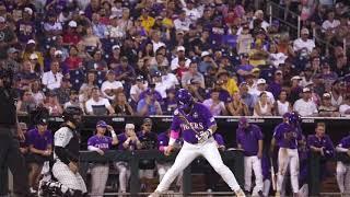 LSU Tigers Radio Call of EPIC BASEBALL HOME RUN at the CWS, TO THE FINALS v. Wake Forest #baseball