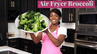 The Secret to Roasted Air Fryer Broccoli! Seasoned and Delicious!