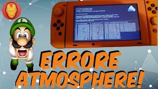 NINTENDO SWITCH ERRORE ATMOSPHERE 2162-0002 AGGIORNAMENTO CUSTOM FIRMWARE #Nintendo #switch Modifica