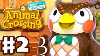 Blathers Arrives! 15 Donations! - Animal Crossing: New Horizons - Gameplay Walkthrough Part 2