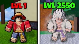 Blox Fruit Noob To Pro But I'm Gear 5 Luffy | Roblox