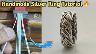 How to Make a Braided Silver Ring | Handmade Jewelry | Gold Smith Luke