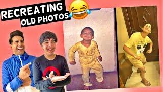 RECREATING OLD PHOTOS Challenge | Rimorav Vlogs