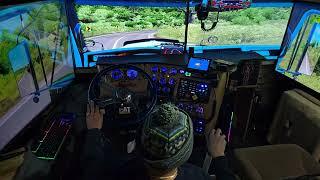 the devil's route in mx. the truck heats up... american truck simulator